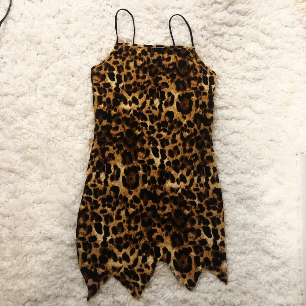 Cave girl cheetah/ leopard dress